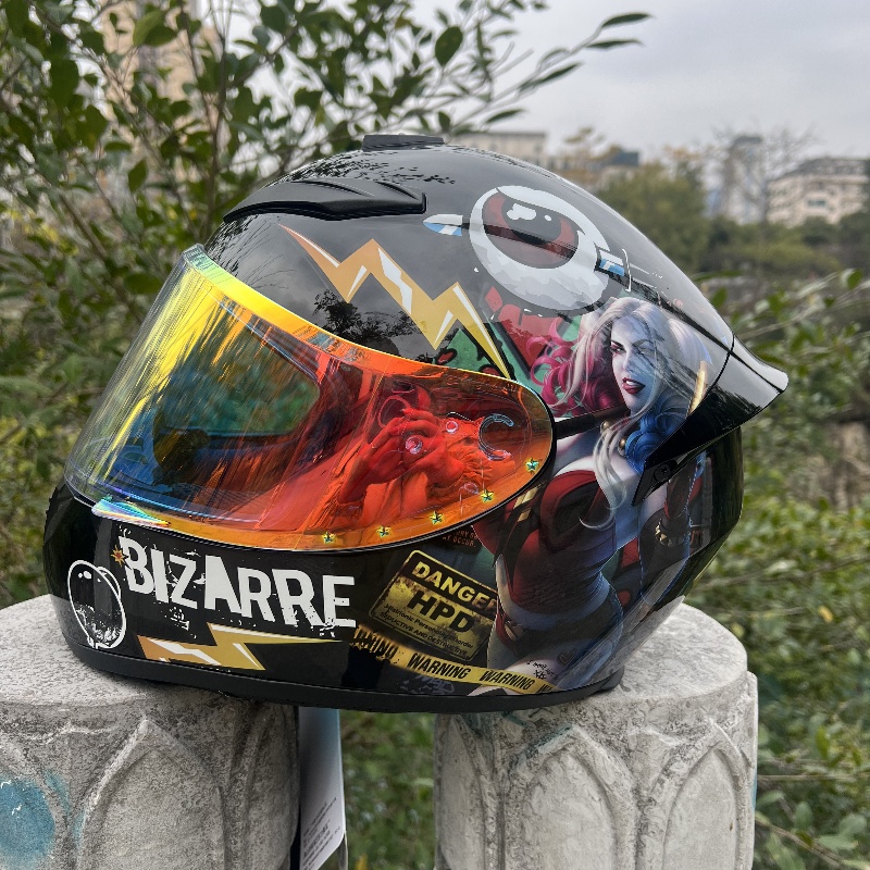 冬季全盔摩托车骑克骑士机车头盔蓝牙保暖3C认证安全帽骑行全盔潮