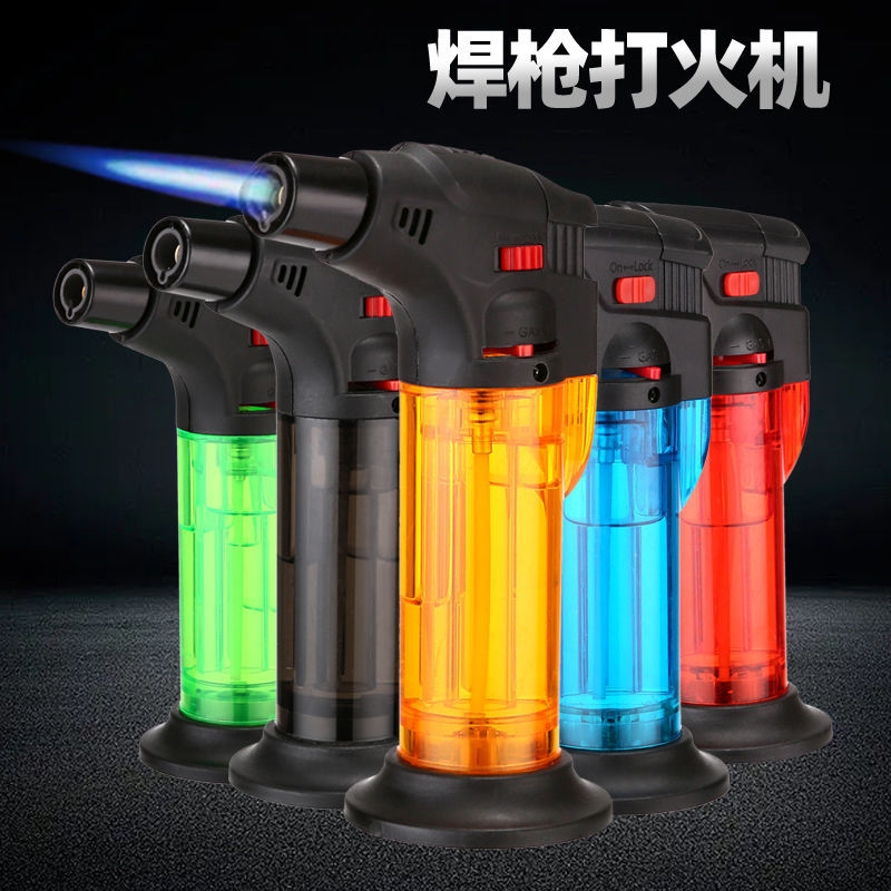 艾灸打火机喷枪防风直冲艾柱点火神器雪茄家用充气喷枪高温小焊枪