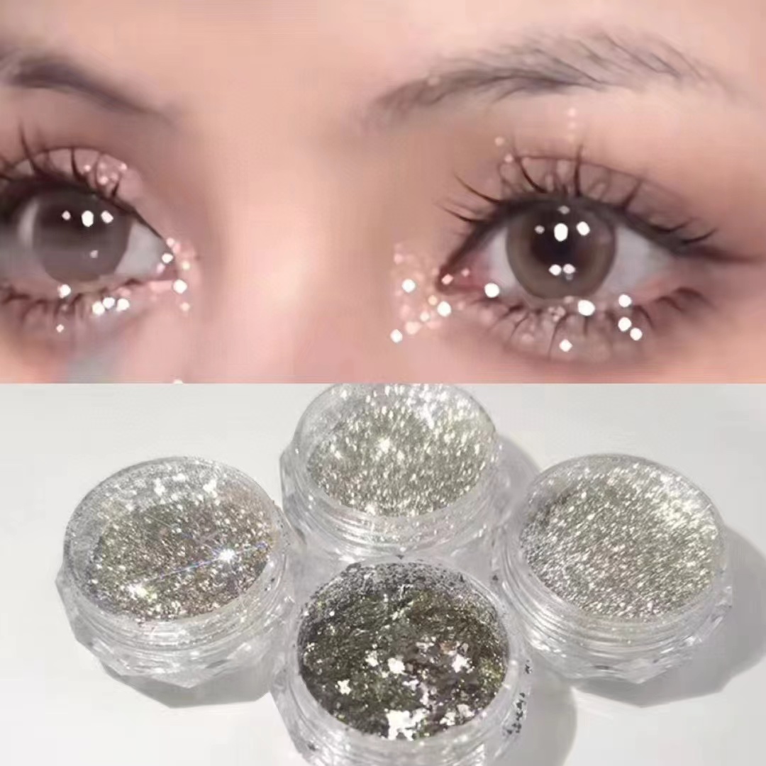 美甲亮片美甲饰品满眼星河四个装组合ins爆闪亮晶晶细腻日系