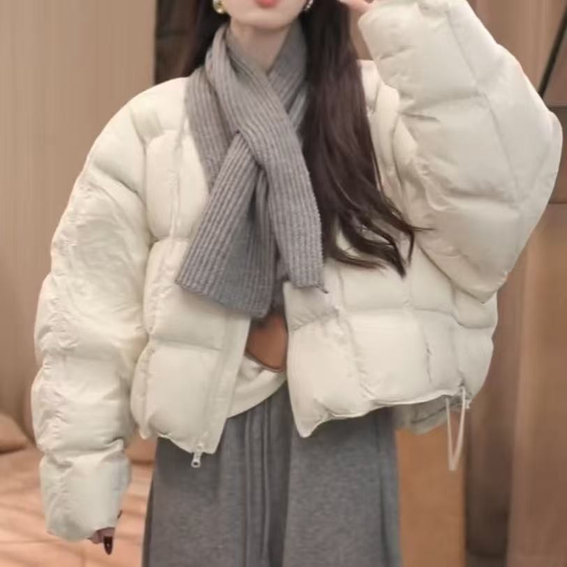 2025秋冬季新款爆火上衣韩版宽松保暖面包服通勤百搭休闲棉服女潮
