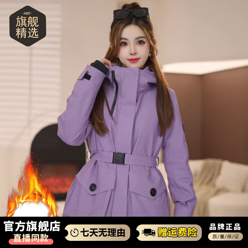 加绒加厚时尚百搭棉服女2025年冬季新款小个子洋气拼接保暖外套