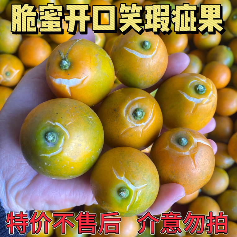 新鲜脆蜜开口笑】不售后 介意勿拍广西融安脆蜜开口笑瑕疵金桔新鲜