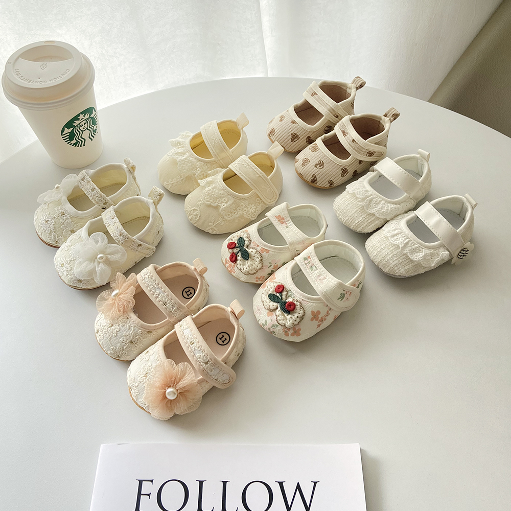 婴儿鞋子春夏秋款女宝宝鞋小月龄婴幼儿软底防滑0-6-12个月公主鞋