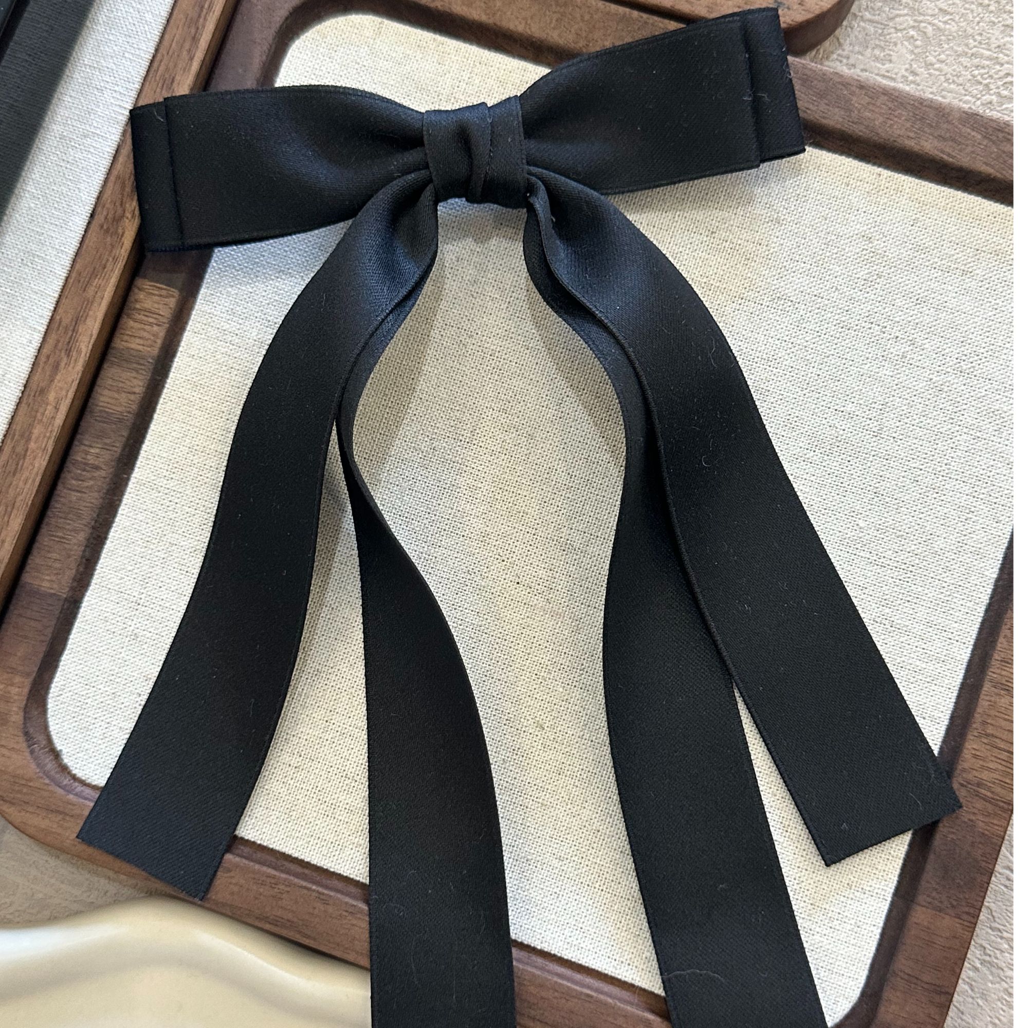 边夹饰品日韩顶夹气质复古简约风优雅发夹缎面女复古风