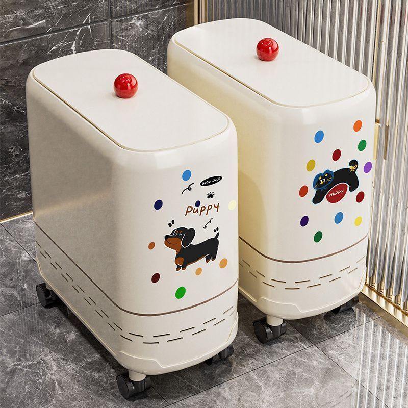 家用卫生间客厅卧室带盖垃圾桶窄夹缝专用卫生间垃圾桶厕所专用