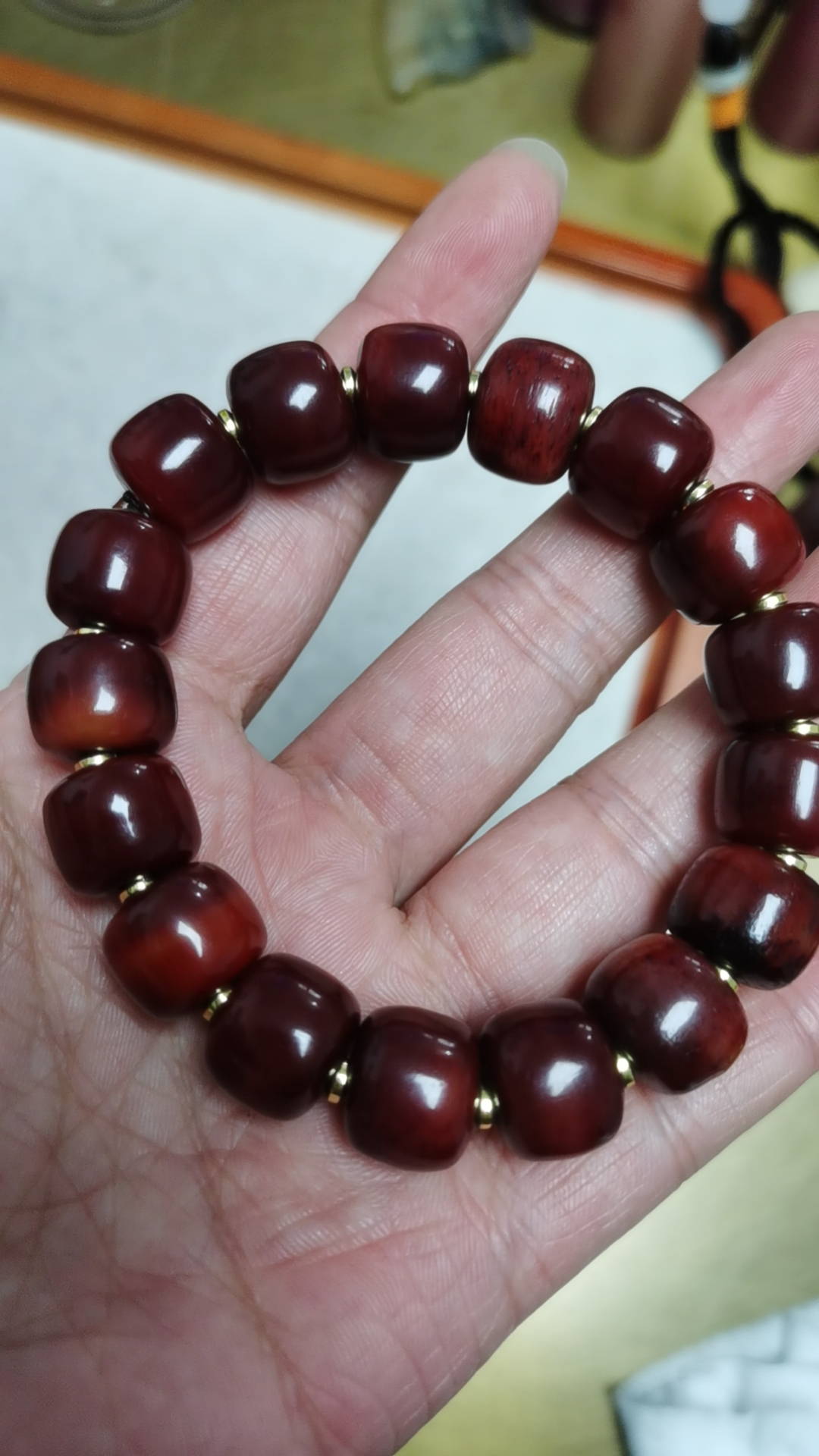 非金属树脂手链 【大圣七号】 H307-14紫色手链