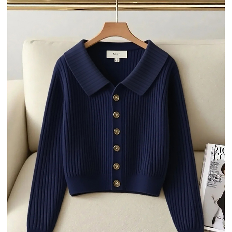 法式高端轻奢针织开衫毛衣女2025秋季新款慵懒风洋气简约外套上衣