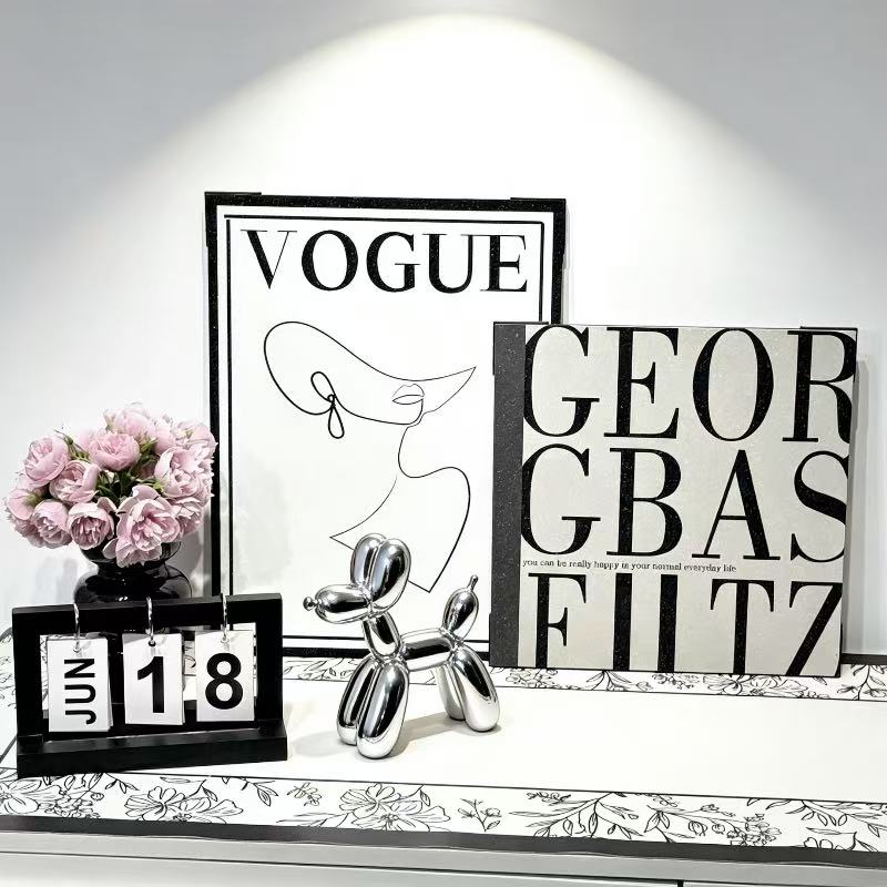 北欧ins风抽象摆画客厅卧室电视柜床头桌面客厅布置家居用品