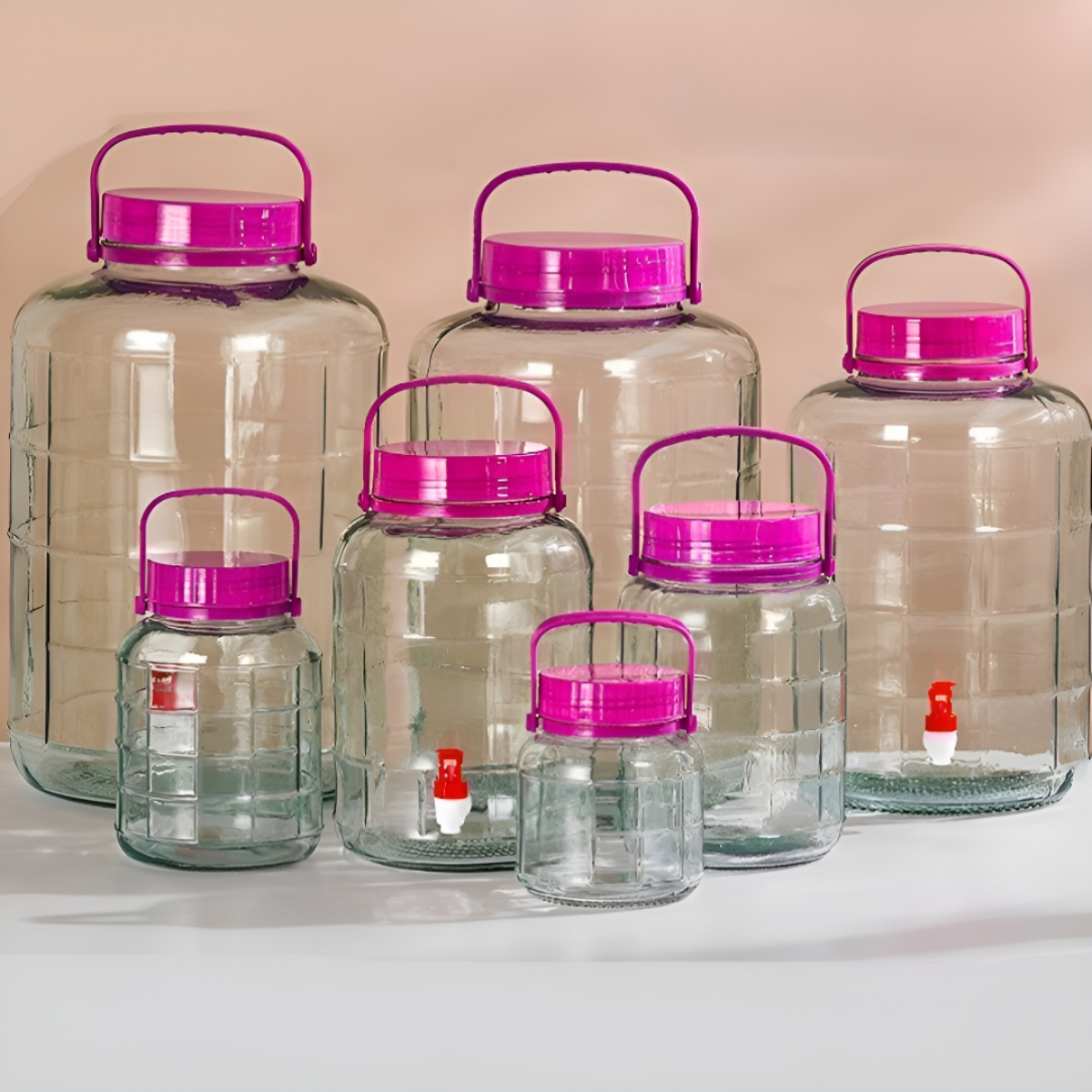 泡果酒玻璃瓶龙头泡菜专用坛子家用瓶子加厚密封储物罐腌制蒜菜缸