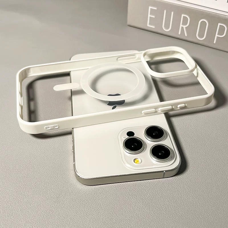 BANCA亚克力无线磁吸适用苹果16/17promax手机壳iPhone15肤感14潮