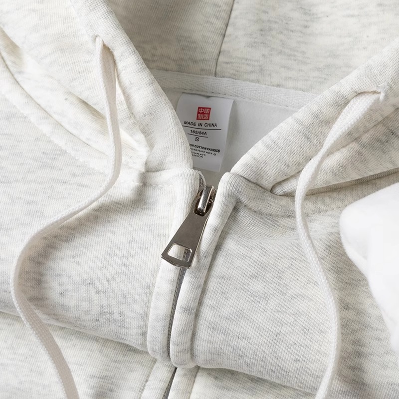 oversize卫衣女春秋外套连帽宽松小个子新款休闲感超好看拉链开衫