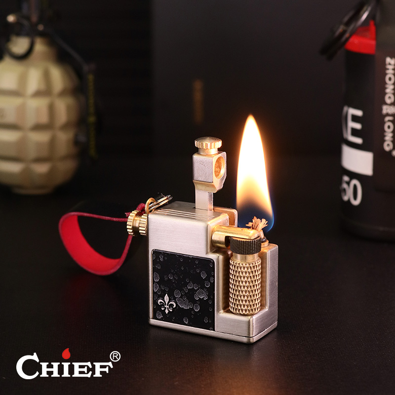 小方砖镀钛工艺克罗心贴彰迷你打火机油机挂件