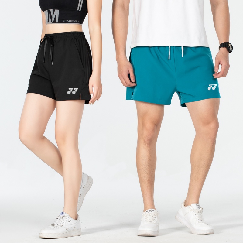 男女通用夏季薄款冰丝速干裤羽毛球裤三分短裤易干跑步裤运动短裤