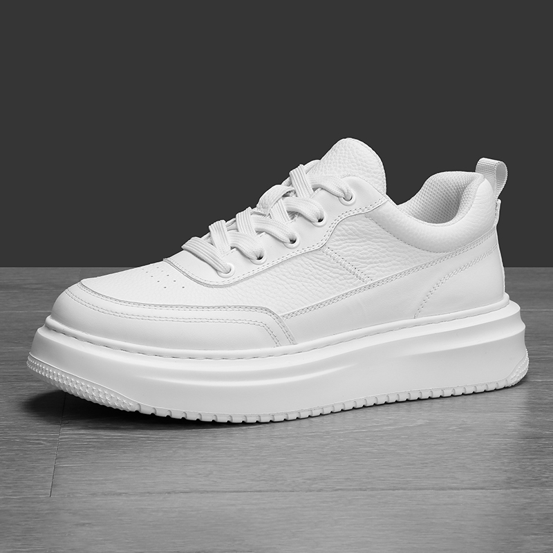 TA78男鞋2025秋冬新款真皮小白鞋简约舒适百搭板鞋轻便时尚休闲鞋
