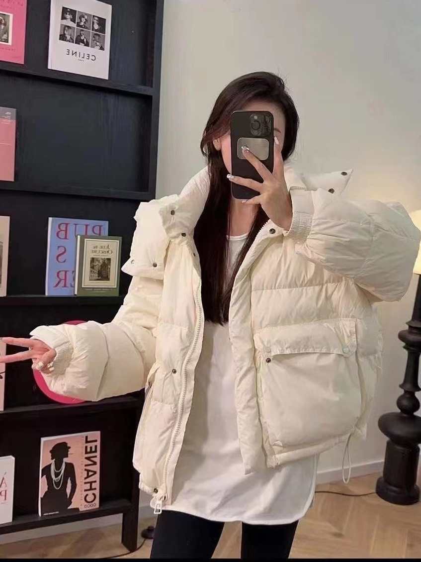 羽绒棉服女款外套女欧货2025秋冬新款大码宽松小个子百搭面包服