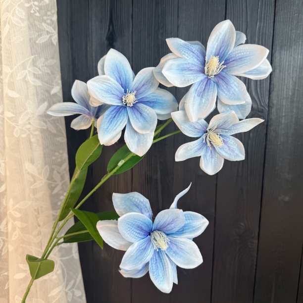 高枝重瓣3D打印百合花真花餐桌花摆设