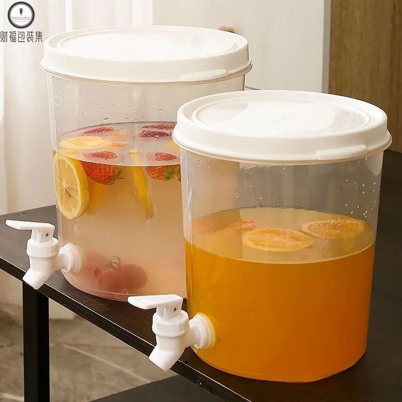 果汁桶带龙头摆摊商用冰箱泡茶饮料桶大容量冷水凉水壶冰箱用水壶