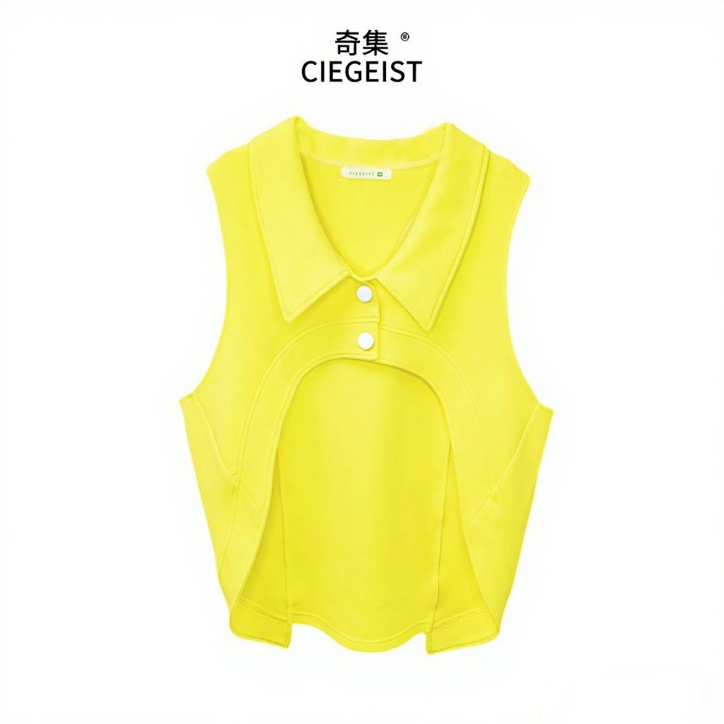 2025秋冬首发设计师款不规则百搭休闲潮显瘦韩系马夹7022