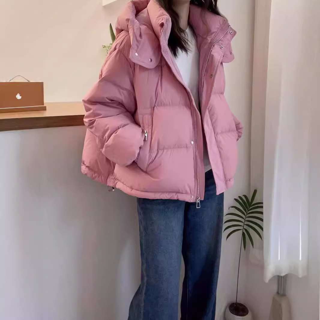 极寒断码羽绒羽绒棉衣女秋冬短款2025韩版大码宽松棉服小个子连帽