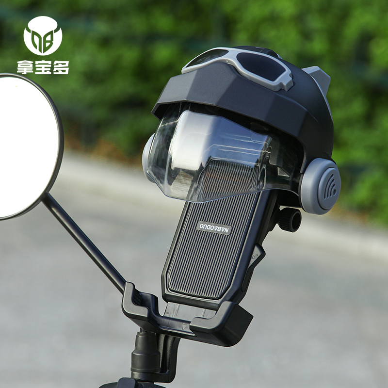 电动车手机支架2025新款防震防抖防雨山地自行车外卖骑手导航支架