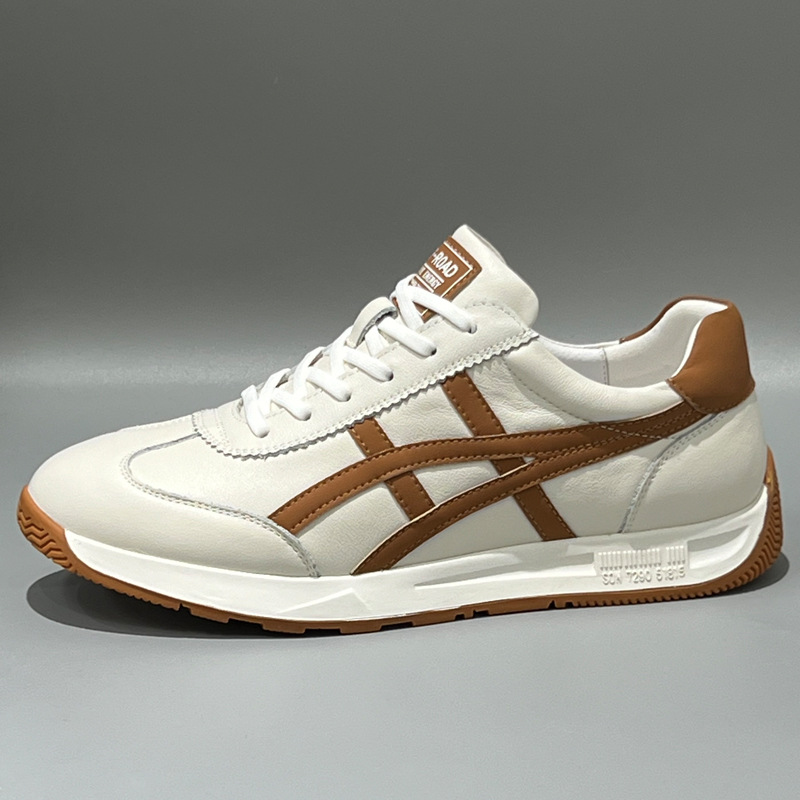 春夏头层牛皮平底透气胶粘运动夏季时尚休闲鞋运动鞋休闲鞋子百搭