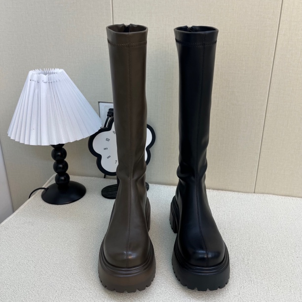 小个子骑士秋冬季增高显瘦高筒靴女款女款2025厚底靴子台州长筒靴