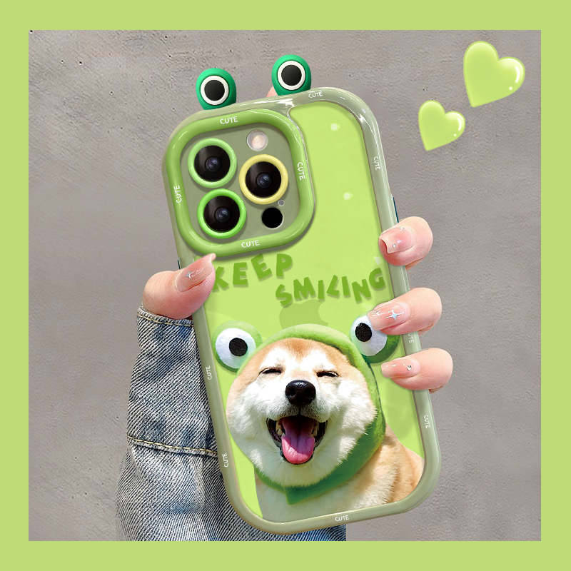 快乐柴犬适用苹果15华为vivo/oppo小米iPhone16pro防摔奶油手机壳