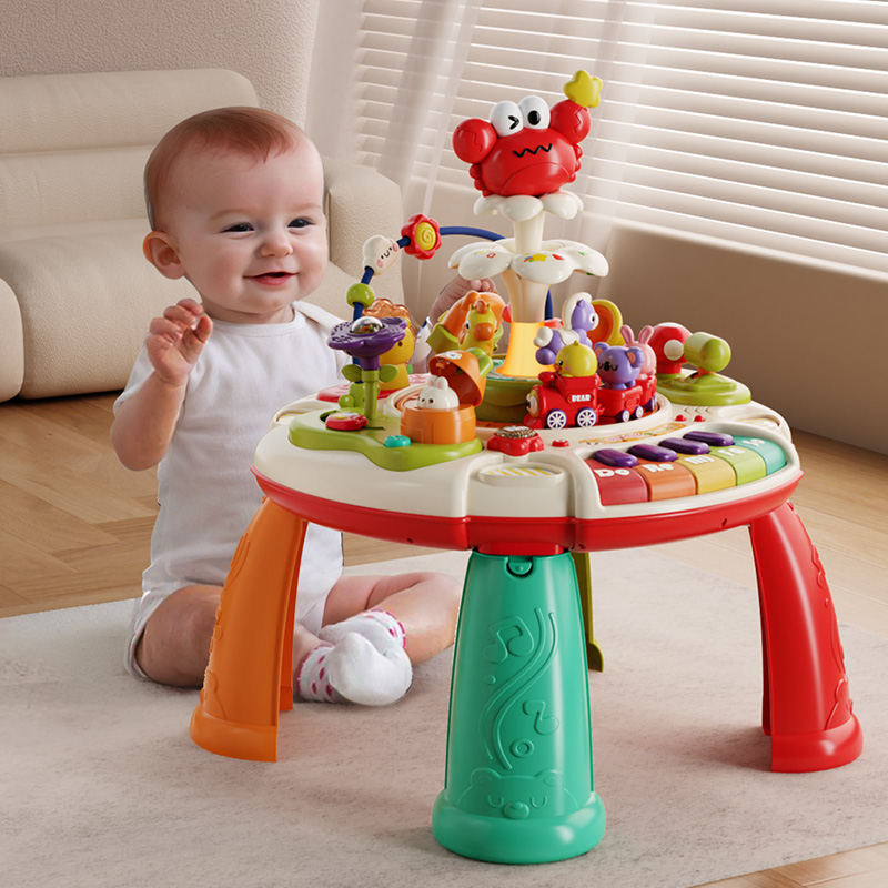 宝宝游戏桌儿童早教益智多功能婴儿玩具桌子积木六面体1一3岁礼物