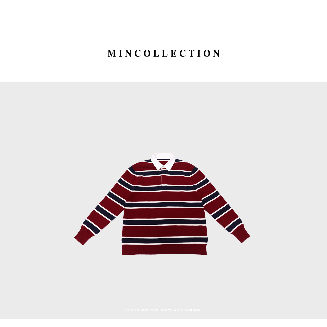 【年终折扣】条纹polo衫/美式复古三色条纹撞色双面针织衫