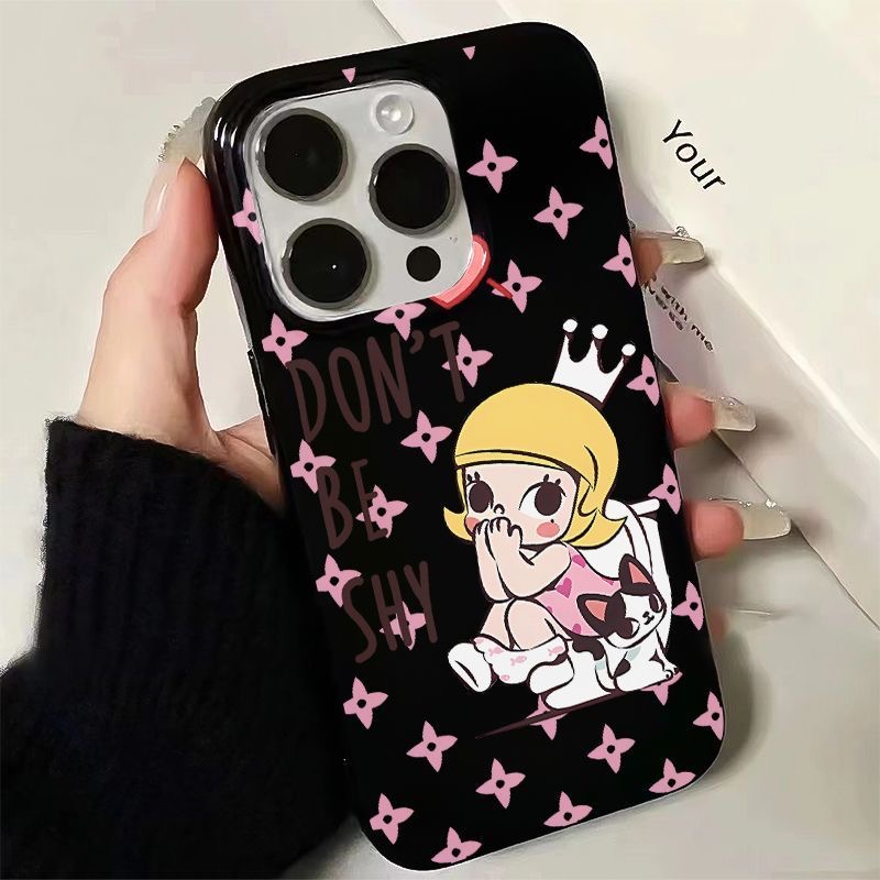 泡泡玛特适用iPhone16新款15promax果冻手机壳14/13防摔12保护套