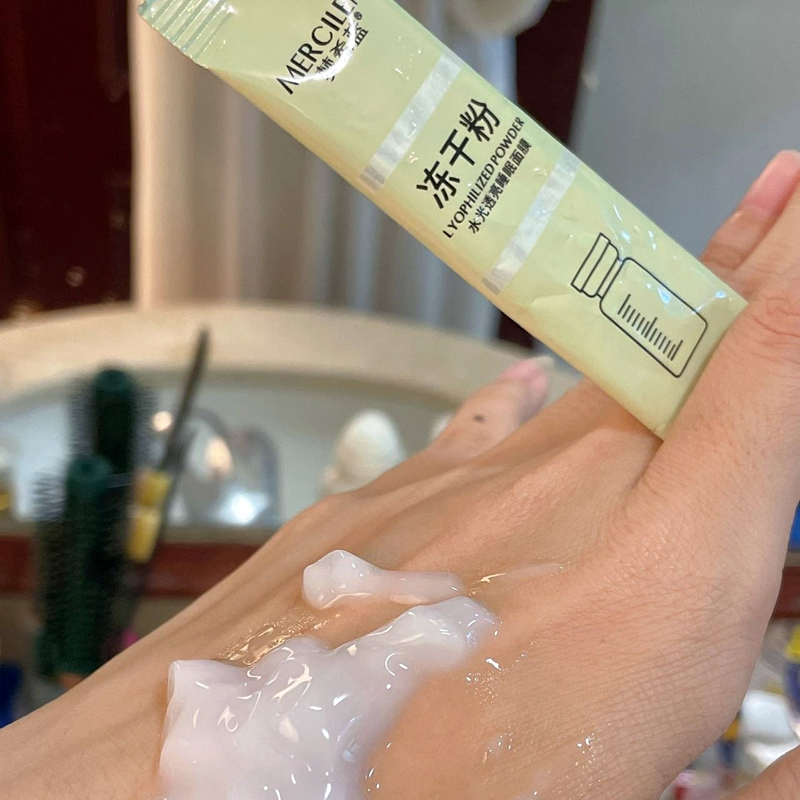 冻干粉水光透亮免洗睡眠面膜清爽保湿紧致抗皱补水提亮滋养修护膜