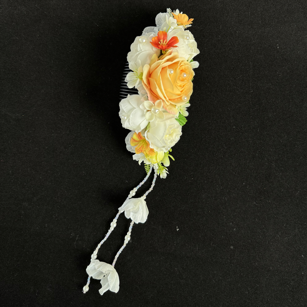 云南西双版纳傣族头饰仿真头花发梳民族风舞蹈配饰品