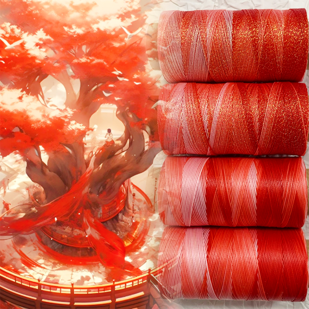 艺高【直播间专属】新款星空段染圆蜡线彩虹色纸管圆蜡线手工