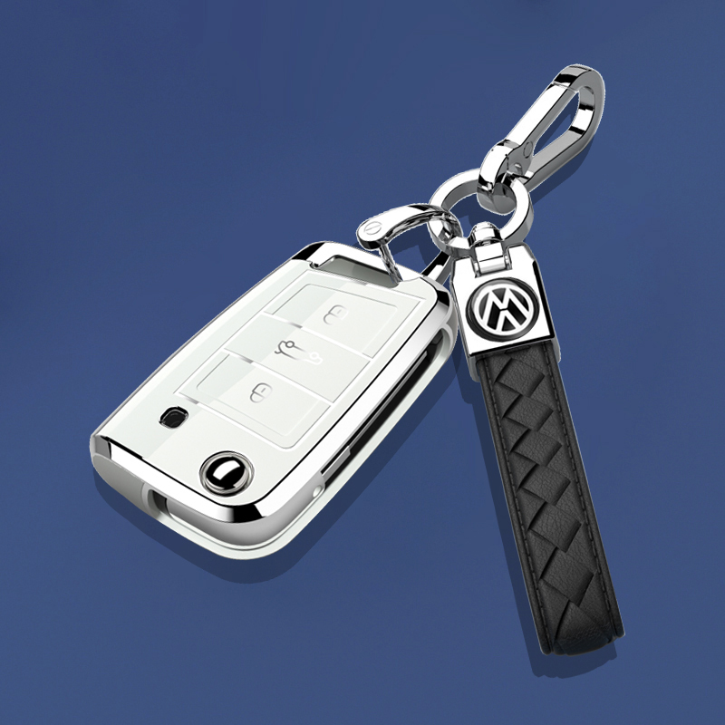 新款大众车钥匙套扣专用朗逸宝来速腾途岳探岳POLO包25壳保护24链