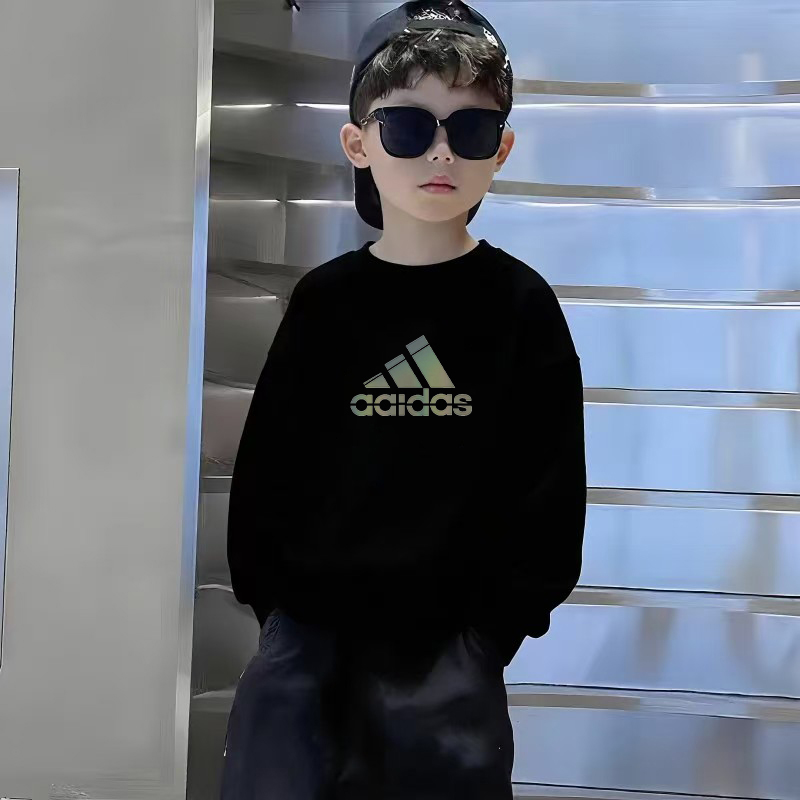 【奥莱正品】童装男女款秋冬2025新款圆领秋棉质宽松中大童休闲卫衣