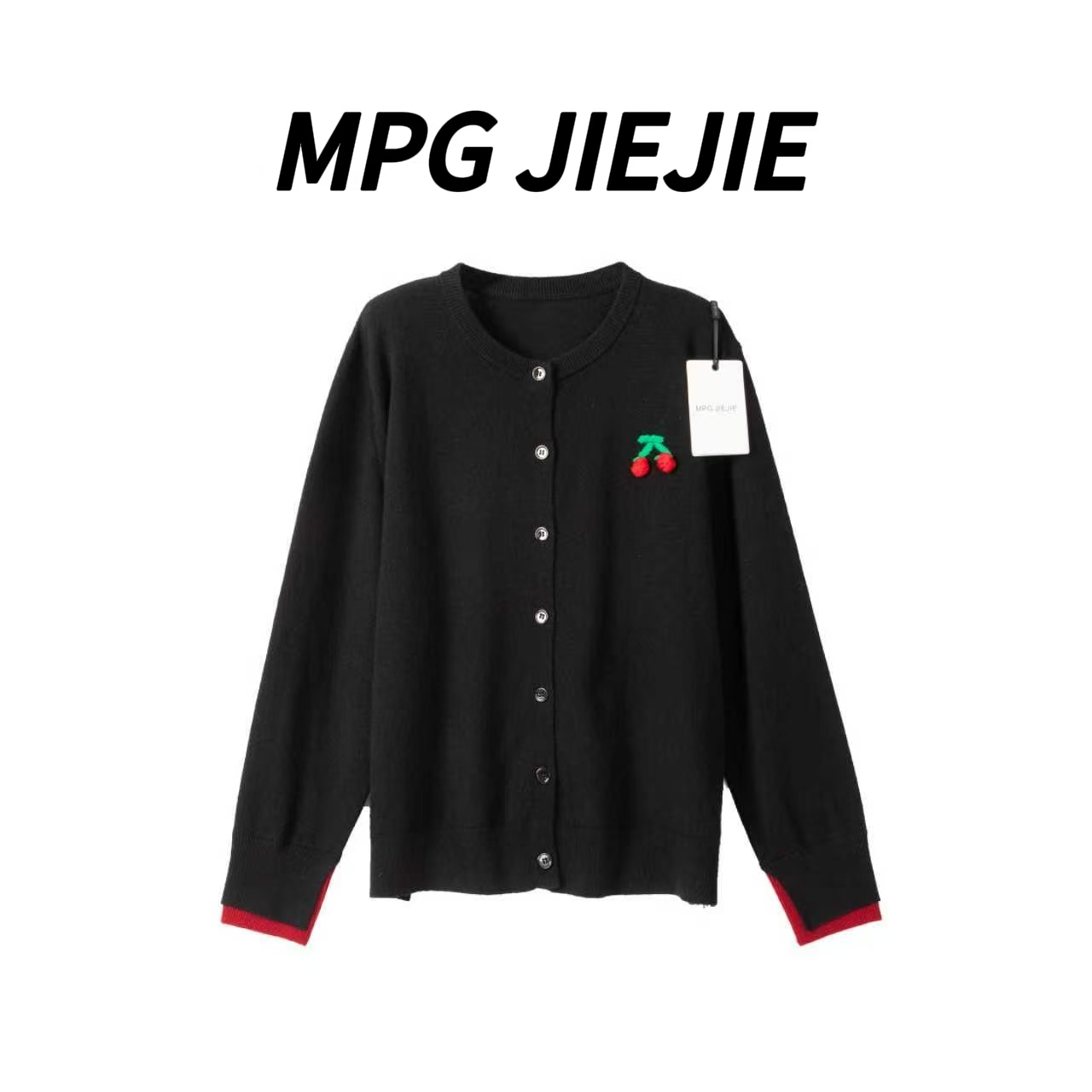 MPG JIEJIE【‘樱’为你】25秋冬绵羊毛樱桃设计毛针织衫