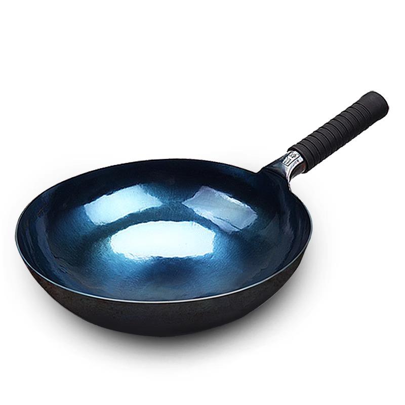 优选章丘手工铁锅纯手工锻打铁锅无涂层不粘锅老式家用铁锅炒菜锅