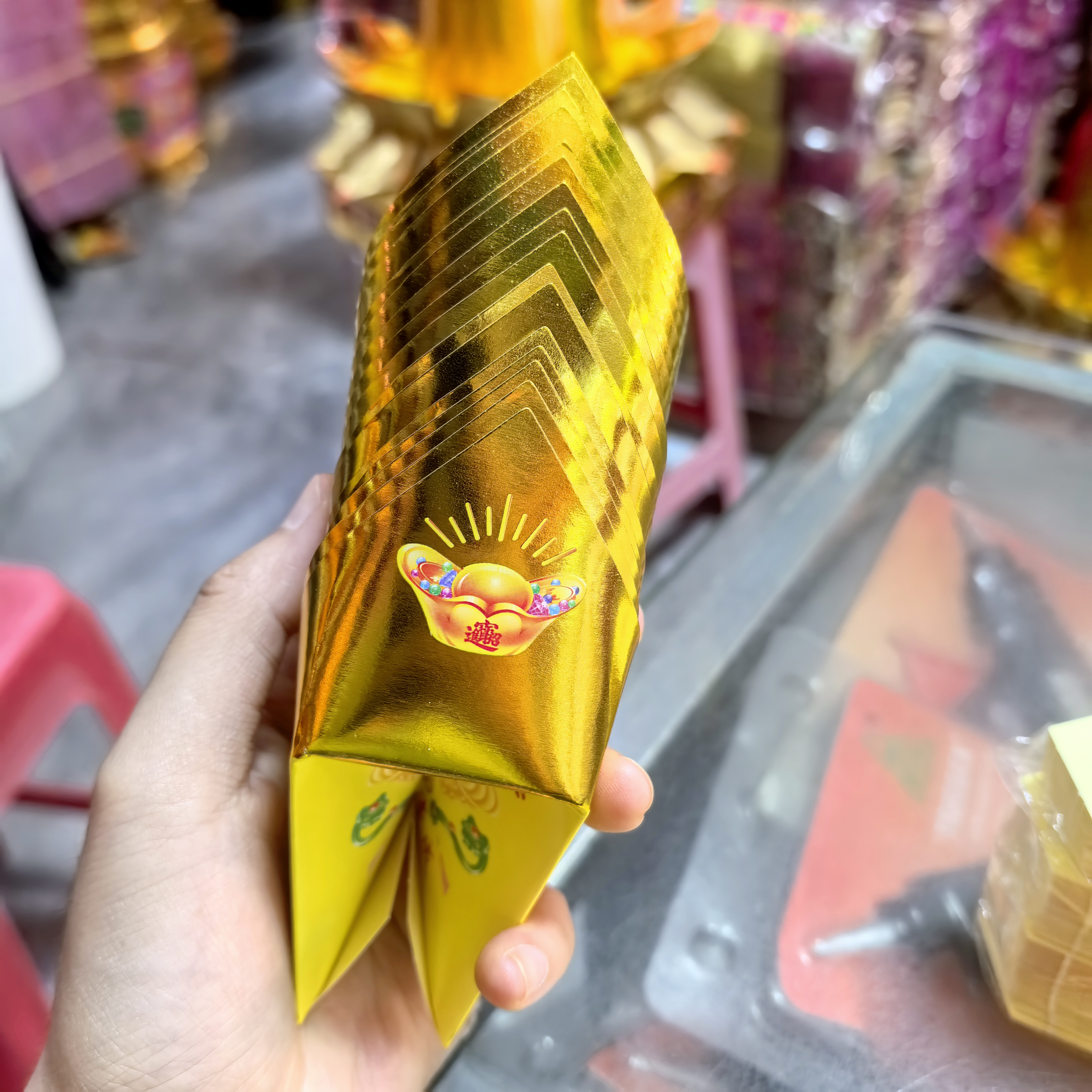 加厚彩印莲花纸手工折纸200张送视频教程
