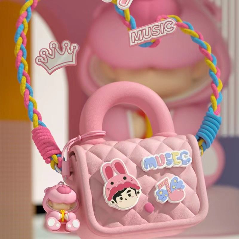 周杰伦官方二次元形象周同学甜蜜来袭mini粉甜心公主包