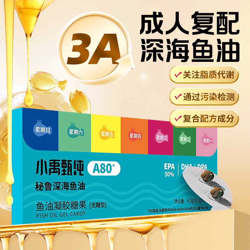 【关注心脑眼】小禹甄纯专研鱼油36年深海高纯复配鱼油叶黄素脂