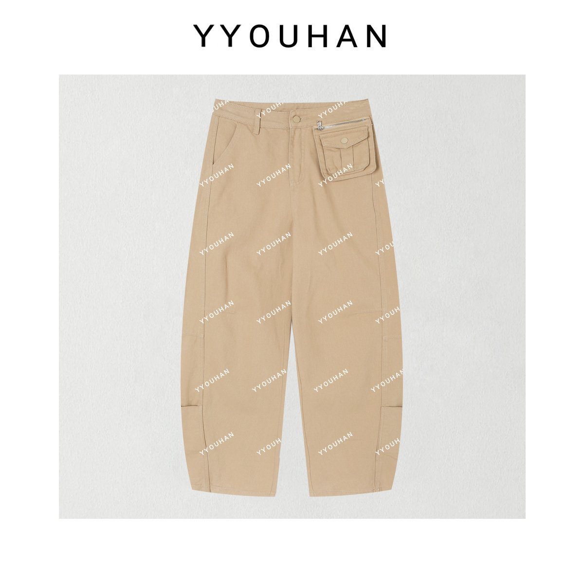 YYOUHAN 2025新款小众女士秋季慵懒风长裤工装休闲裤 2509C5417
