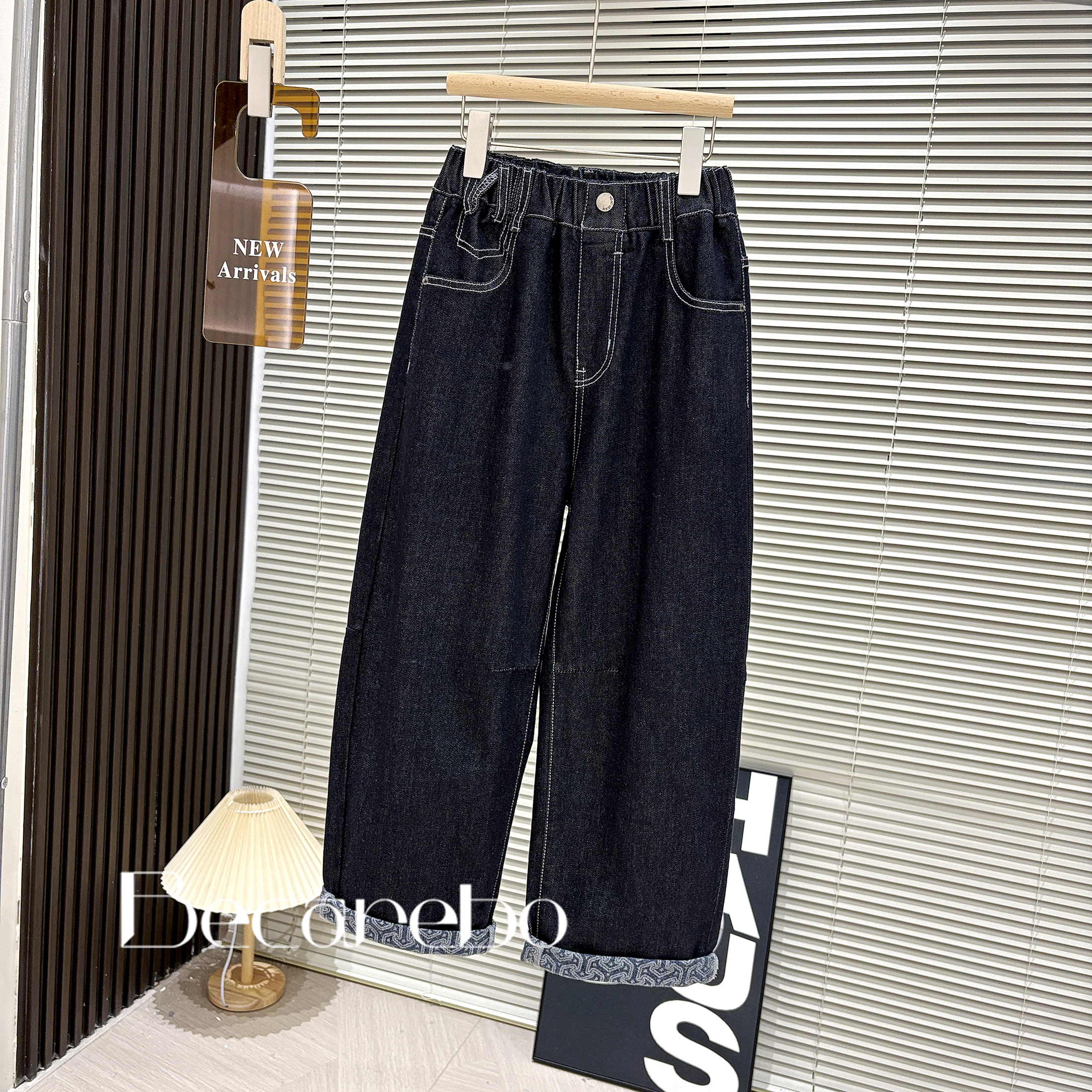 130-180【百搭款】青少年男童牛仔裤秋装裤子儿童春秋款中大童长裤