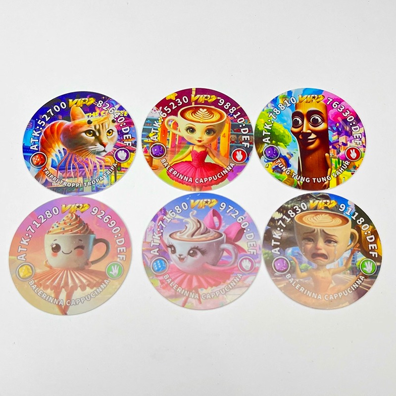 TungTung Sahur木棍人圆形金卡ai山海经卡包抽SSR卡片收藏玩具卡