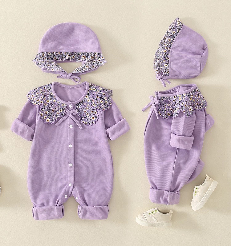 【下单送帽子】婴儿连体衣春秋宝宝长袖哈衣新生儿衣服超萌外出春装