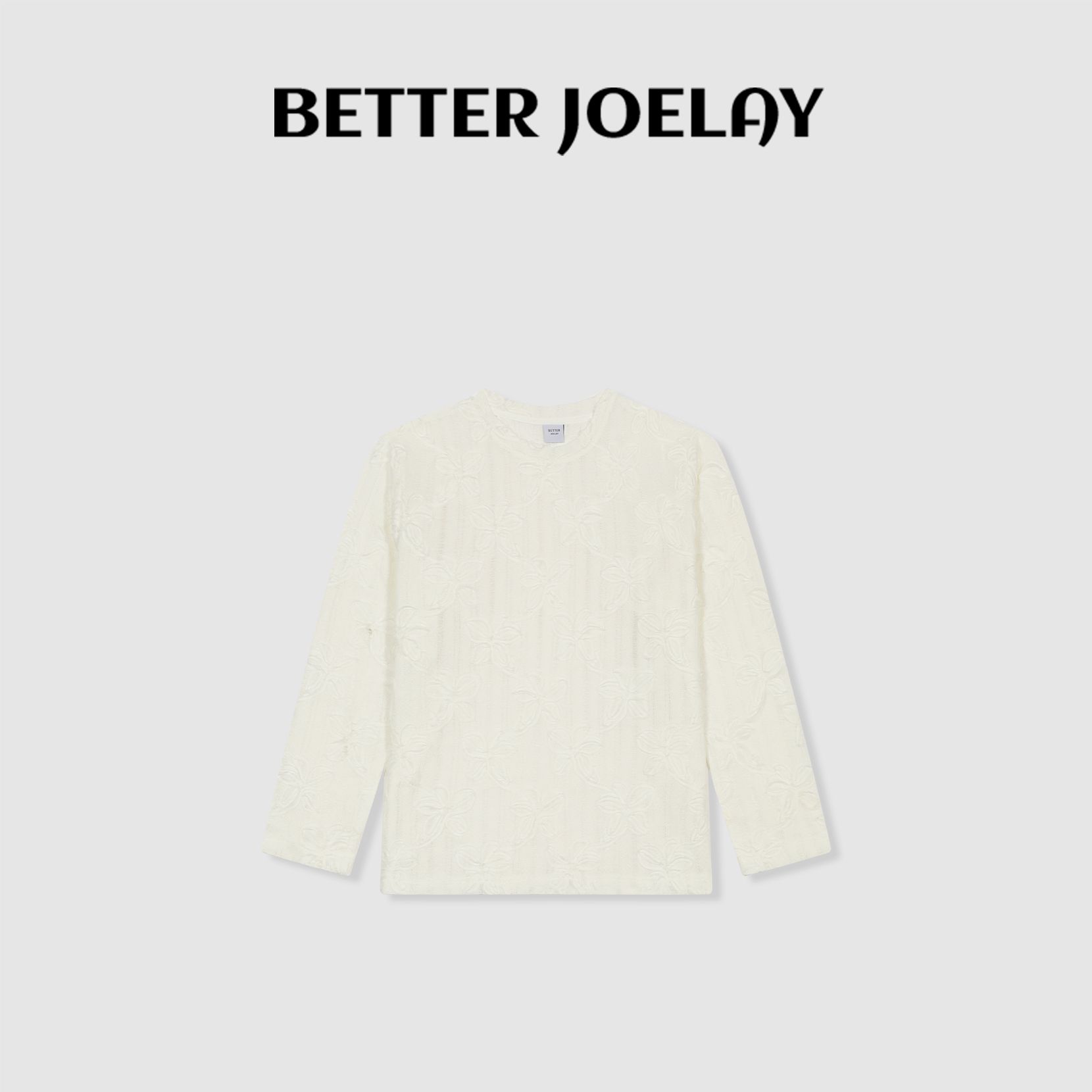 BETTER JOELAY-【失约月光】时尚百搭T恤长袖慵懒简约休闲风ZZ3812