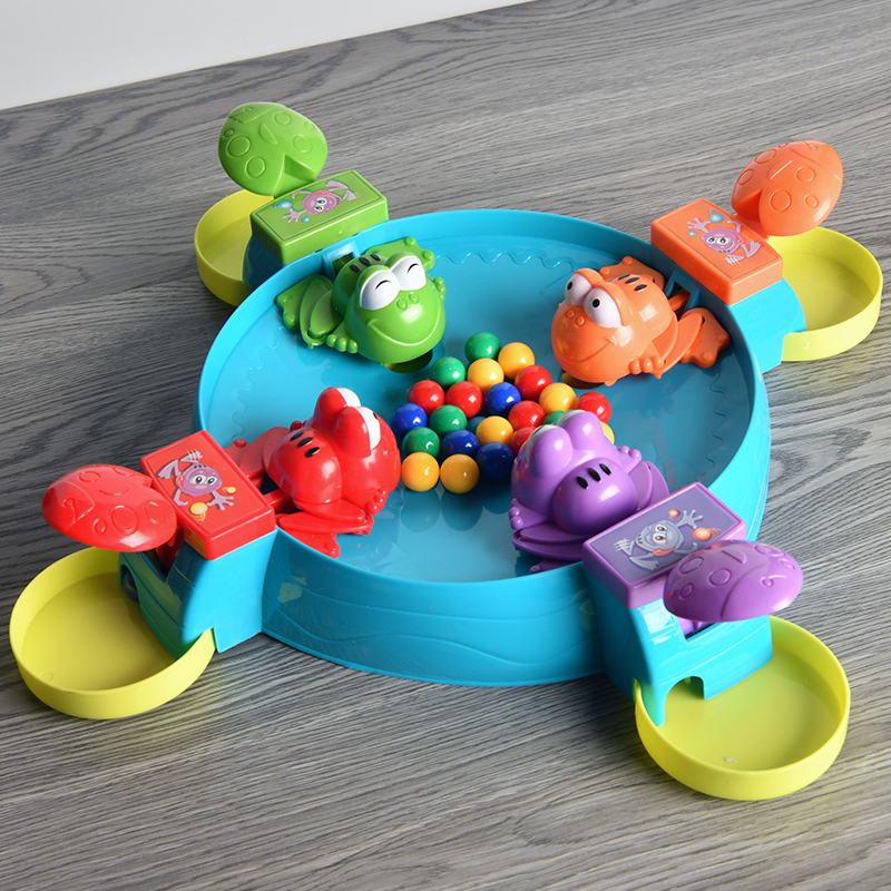 儿童疯狂青蛙吃豆豆河马吃豆子儿童益智玩具亲子互动趣味桌面游戏