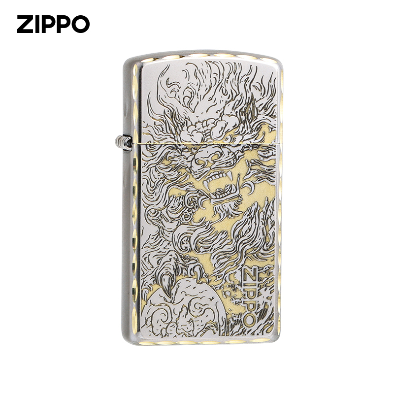 ZIPPO打火机招财貔貅纤巧雕刻小巧迷你送男士女士正版DYJ1