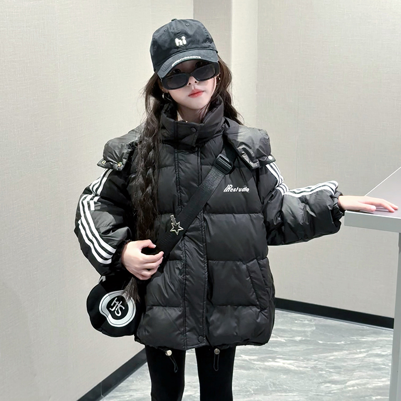 女童羽绒服冬季2025新款洋气女孩冬装加厚白鸭绒中大童超好看外套