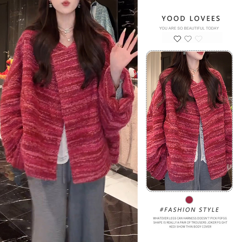 知性风女装小香风外套2026春秋新款高级感时髦感洋气衣服针织上衣