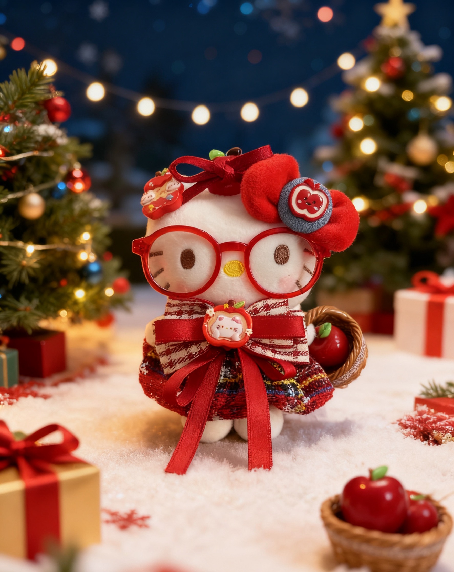 【平安夜新款】正版平安果kitty挂件可爱玩偶diy生日礼物